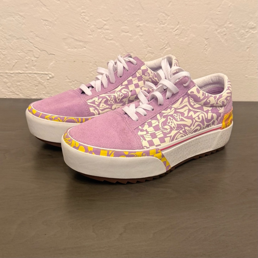 Vans Old Skool Stac Wavy Daze Sheer Lilac Size 7.5 Women’s, 6 Mens